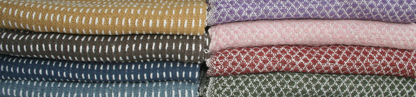 Schöne Decken aus recycelter Baumwolle
