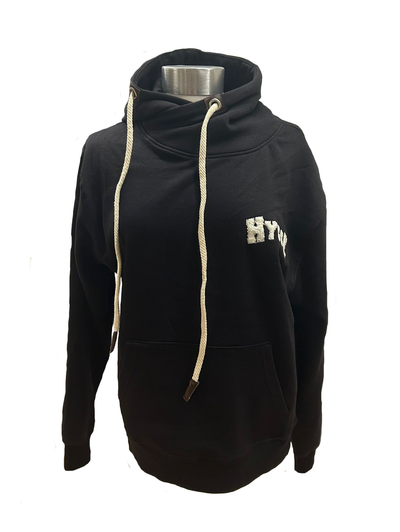 Ulrik-P - Hygge Hoodie Model Blåvand - Schwarz/Weiss