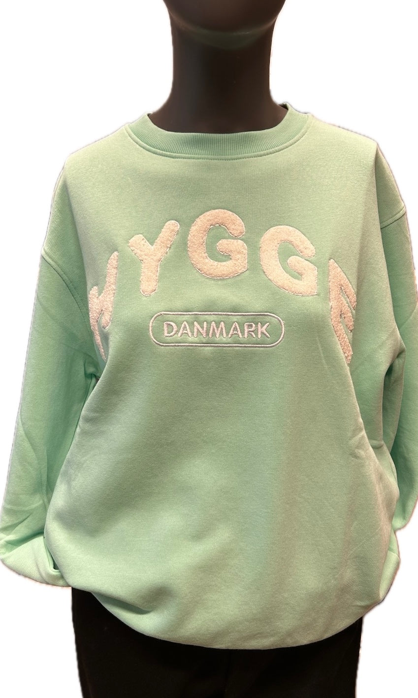 Ulrik-P - Hygge Sweater - Light Green/Weiss*