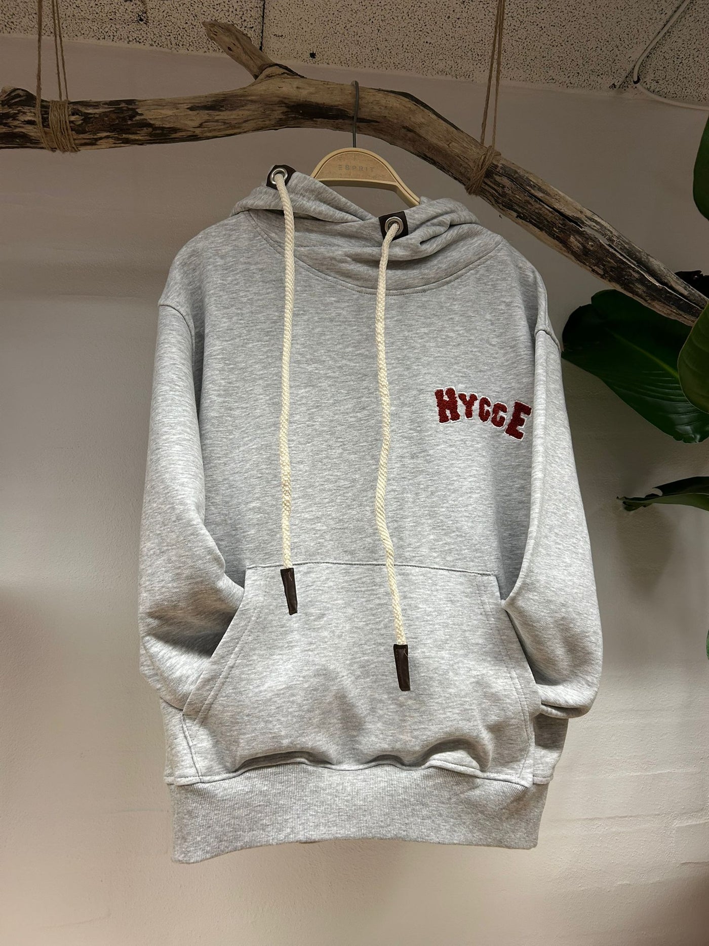 Ulrik-P - Hygge Hoodie Model Blåvand - Grau/Rot