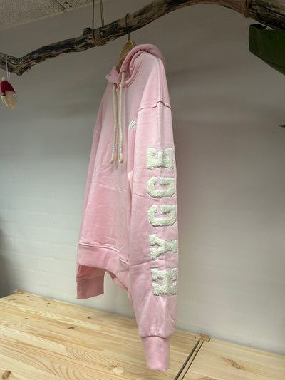 Ulrik-P - Hygge Hoodie - Model "Lønne" - Pink/Weiss